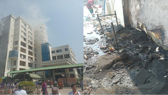 ফরিদপুরে হাসপাতালে আগুন ফরিদপুরে হাসপাতালে আগুন