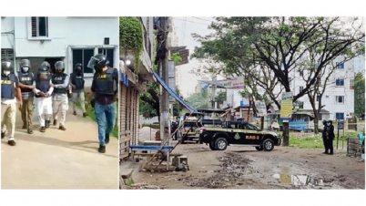 বসিলায় জঙ্গি আস্তানায় র্যাবের অভিযান চলছে বসিলায় জঙ্গি আস্তানায় র্যাবের অভিযান চলছে