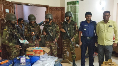 যৌথবাহিনী অভিযানে বিপুল পরিমাণ নকল ওষুধ ও প্রসাধনী জব্দ