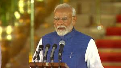 ভারতের প্রধানমন্ত্রীর শপথ নিলেন নরেন্দ্র মোদি